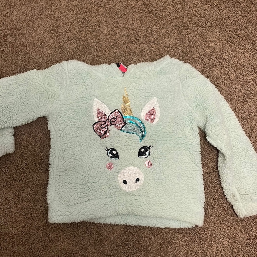 girls unicorn sweatshirt